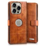 Shock Proof Flip Cover Back Case for Apple Iphone 15 Pro | Magnetic Wallet Leather Case with Stand - Image 4