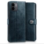 Shock Proof Flip Cover Back Case for Redmi A1 | Magnetic Wallet Leather Case with Stand - Image 4