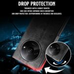 Shock Proof Flip Cover Back Case for Mi Redmi A3 | Magnetic Wallet Leather Case with Stand - Image 5