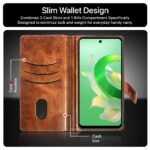 Shock Proof Flip Cover Back Case for Itel P55 Plus 4G | Magnetic Wallet Leather Case with Stand - Image 4