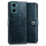 Shock Proof Flip Cover Back Case for Motorola Moto G05 | Magnetic Wallet Leather Case with Stand - Image 4