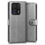 Shock Proof Flip Cover Back Case for Motorola Moto Edge 50 Ultra | Magnetic Wallet Leather Case with Stand - Image 4