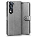 Shock Proof Flip Cover Back Case for Vivo T4 Lite 5G | Magnetic Wallet Leather Case with Stand - Image 2