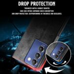 Shock Proof Flip Cover Back Case for Vivo Y200E 5G | Magnetic Wallet Leather Case with Stand - Image 5