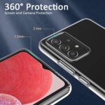 kelpuj Ultra Hybrid Transparent Back Cover for Samsung Galaxy A13 4G | Crystal Clear Shockproof TPU Silicone Back Cover Case Transparent - Image 7