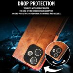 Shock Proof Flip Cover Back Case for Oppo A5 Pro 5G | Magnetic Wallet Leather Case with Stand - Image 4