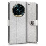 Shock Proof Flip Cover Back Case for Realme 13 Pro 5G | Magnetic Wallet Leather Case with Stand - Image 4