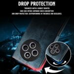 Shock Proof Flip Cover Back Case for Redmi A4 5G | Magnetic Wallet Leather Case with Stand - Image 8