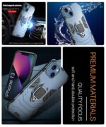 kelpuj Crystal Clear Transparent Back Case for Compatible with Apple iPhone 13 Shockproof TPU Silicone Cover Full Body & Camera Protection - Image 7