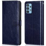 Shock Proof Flip Cover Back Case for Samsung Galaxy A32 4G Flip Case | Magnetic Wallet Leather Case with Stand - Image 2