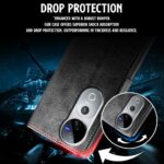 Shock Proof Flip Cover Back Case for Vivo V40 | Magnetic Wallet Leather Case with Stand - Image 5
