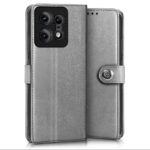Shock Proof Flip Cover Back Case for Motorola Moto Edge 50 Pro | Magnetic Wallet Leather Case with Stand - Image 4