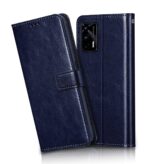 Shock Proof Flip Cover Back Case for Realme X7 Max 5G | Magnetic Wallet Leather Case with Stand - Image 3