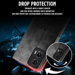 Shock Proof Flip Cover Back Case for Motorola Moto G35 5G | Magnetic Wallet Leather Case with Stand - Image 8