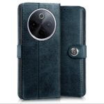 Shock Proof Flip Cover Back Case for Iqoo Z10 5G | Magnetic Wallet Leather Case with Stand - Image 2