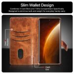 Shock Proof Flip Cover Back Case for Realme Narzo 60 Pro | Magnetic Wallet Leather Case with Stand - Image 3