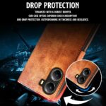 Shock Proof Flip Cover Back Case for Poco X7 Pro 5G | Magnetic Wallet Leather Case with Stand - Image 5