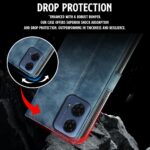 Shock Proof Flip Cover Back Case for Motorola Moto G24 Power 5G | Magnetic Wallet Leather Case with Stand - Image 6