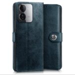 Shock Proof Flip Cover Back Case for Iqoo Z9 5G | Magnetic Wallet Leather Case with Stand - Image 3