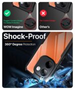 Shock Proof Clear Protective Back Case for iQOO Z9s Pro 5G | Vivo T3 Pro 5G - AirEDGE Technology | 360 Degree Camera Protection | Transparent Hybrid Back Case Mobile Cover - Black - Image 5