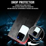 Shock Proof Flip Cover Back Case for Vivo V30 Pro | Magnetic Wallet Leather Case with Stand - Image 7