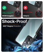 Thermoplastic Polyurethane Shock Proof Clear Protective Back Case for Samsung Galaxy M35 5GAiredge Technology|360 Degree Camera Protection|Transparent Hybrid Back Case Mobile CoverBlack - Image 6