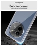 Transparent Back Cover Case for Lava Bold 5G | Raised Bumps for Full Device & Camera Protection Shockproof TPU Silicone Back Case Mobile Cover Transparent - Image 4