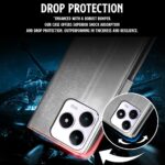 Shock Proof Flip Cover Back Case for Realme Narzo N63 | Magnetic Wallet Leather Case with Stand - Image 5