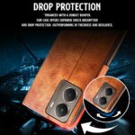 Shock Proof Flip Cover Back Case for Realme P3 5G | Magnetic Wallet Leather Case with Stand - Image 4