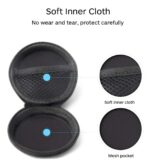 Multipurpose Case Kit for Earphones & Bluetooth Wireless Accessories | Shockproof Protective Mini Pouch for Data Cable and Pen Drives | Pocket Pouch  Black - Image 3
