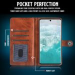 Shock Proof Flip Cover Back Case for Vivo V30 Pro | Magnetic Wallet Leather Case with Stand - Image 5
