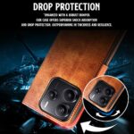 Shock Proof Flip Cover Back Case for Redmi Note 14 Se 5G | Magnetic Wallet Leather Case with Stand - Image 5