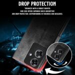 Shock Proof Flip Cover Back Case for Realme Narzo N61 | Magnetic Wallet Leather Case with Stand - Image 6