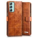 Shock Proof Flip Cover Back Case for Samsung Galaxy M55 5G | Magnetic Wallet Leather Case with Stand - Image 4