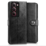 Shock Proof Flip Cover Back Case for Realme 14X 5G | Magnetic Wallet Leather Case with Stand - Image 4