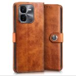 Shock Proof Flip Cover Back Case for Iqoo Z9X 5G | Magnetic Wallet Leather Case with Stand - Image 3