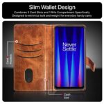 Shock Proof Flip Cover Back Case for Oneplus Nord Ce 2 5G | Magnetic Wallet Leather Case with Stand - Image 3