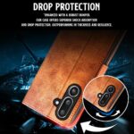 Shock Proof Flip Cover Back Case for Samsung Galaxy M36 5G | Magnetic Wallet Leather Case with Stand - Image 6