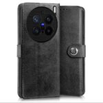 Shock Proof Flip Cover Back Case for Vivo X200 Pro 5G | Magnetic Wallet Leather Case with Stand - Image 3