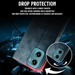 Shock Proof Flip Cover Back Case for Motorola Moto G05 | Magnetic Wallet Leather Case with Stand - Image 8