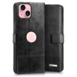 Shock Proof Flip Cover Back Case for Apple Iphone 15 | Magnetic Wallet Leather Case with Stand - Image 4
