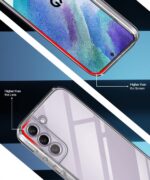 UltraHybrid Crystal Clear Back Case Cover for Samsung Galaxy S21 FE 5G | Hard Back | Slim Fit Shockproof Design | Camera Protection Bump | Back Cover Case (PC,TPU | Transparent) - Image 8