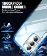 Ultra-Hybrid Clear Back Case Cover Designed for Samsung Galaxy A05S 5G | Galaxy M14 4G | Sleek Hard Back | Cushion Edge Technology Shockproof Drop & Camera Protection Bump Transparent - Image 6