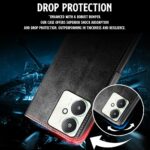 Shock Proof Flip Cover Back Case for Mi Redmi 13C 5G | Magnetic Wallet Leather Case with Stand - Image 4