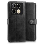 Shock Proof Flip Cover Back Case for Infinix Note 40 Pro | Magnetic Wallet Leather Case with Stand - Image 2