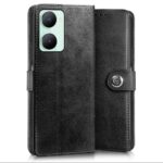 Shock Proof Flip Cover Back Case for Iqoo Z9 Lite | Magnetic Wallet Leather Case with Stand - Image 4