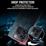 Shock Proof Flip Cover Back Case for Redmi Note 14 Se 5G | Magnetic Wallet Leather Case with Stand - Image 8