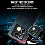 Shock Proof Flip Cover Back Case for Infinix Note 40 Pro | Magnetic Wallet Leather Case with Stand - Image 4