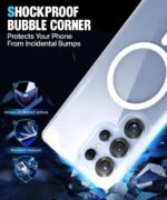 UltraHybrid Back Case Cover for Samsung Galaxy S25 Ultra 5G | Compatible with MagSafe | Drop and Camera Protection | Shock Proof Crystal Clear Mobile Back Case (PC+TPU, Transparent) - Image 8