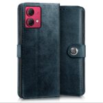 Shock Proof Flip Cover Back Case for Motorola Moto G84 5G | Magnetic Wallet Leather Case with Stand - Image 4